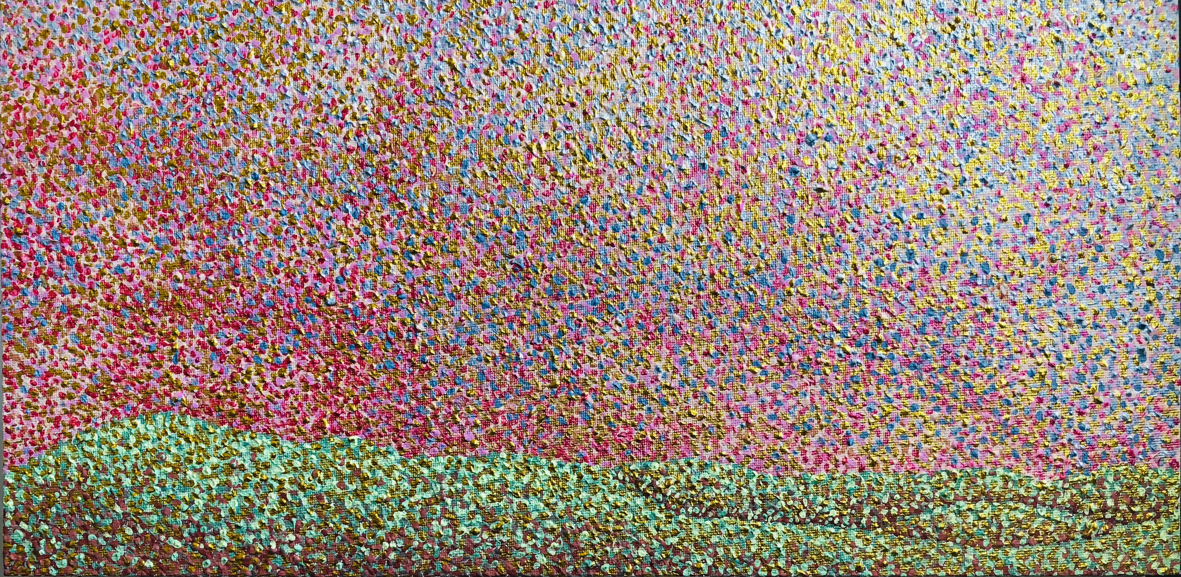 Pink Sunset on Spring Hilltops